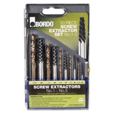 Bordo - Screw Extractor 10 Piece Set Nos 1-5 & Left Hand Stub Drills | 9900-SM2